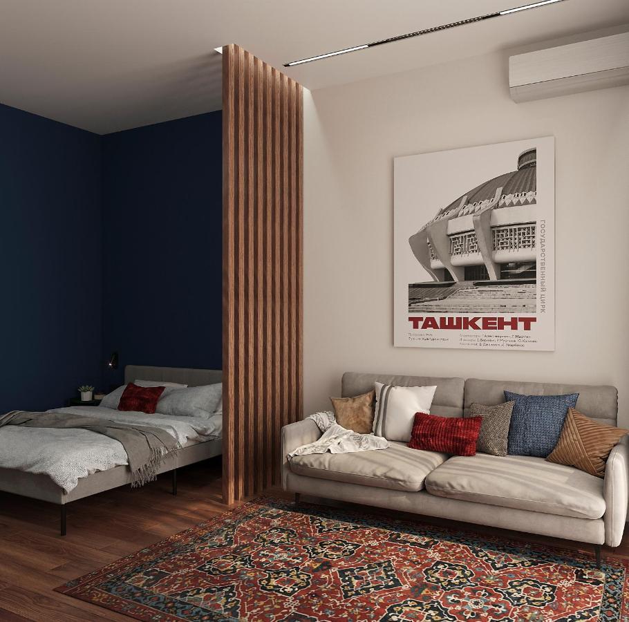 Blueloft 52 I Tashkent Apartment With Balcony المظهر الخارجي الصورة