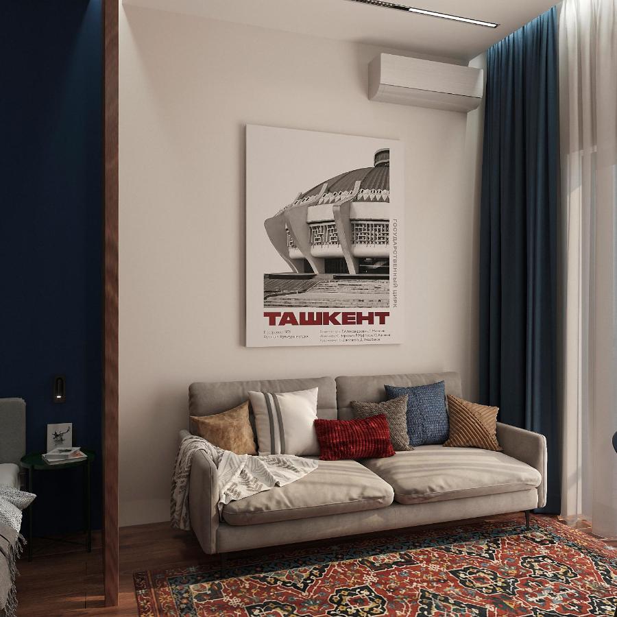 Blueloft 52 I Tashkent Apartment With Balcony المظهر الخارجي الصورة