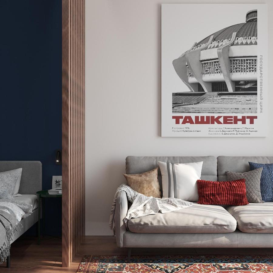 Blueloft 52 I Tashkent Apartment With Balcony المظهر الخارجي الصورة