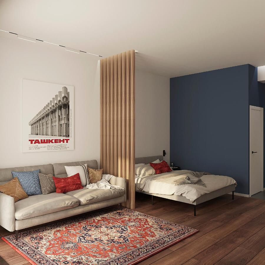 Blueloft 52 I Tashkent Apartment With Balcony المظهر الخارجي الصورة
